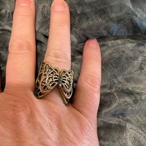 2 FOR $12   Ring-Butterfly in bronze tone